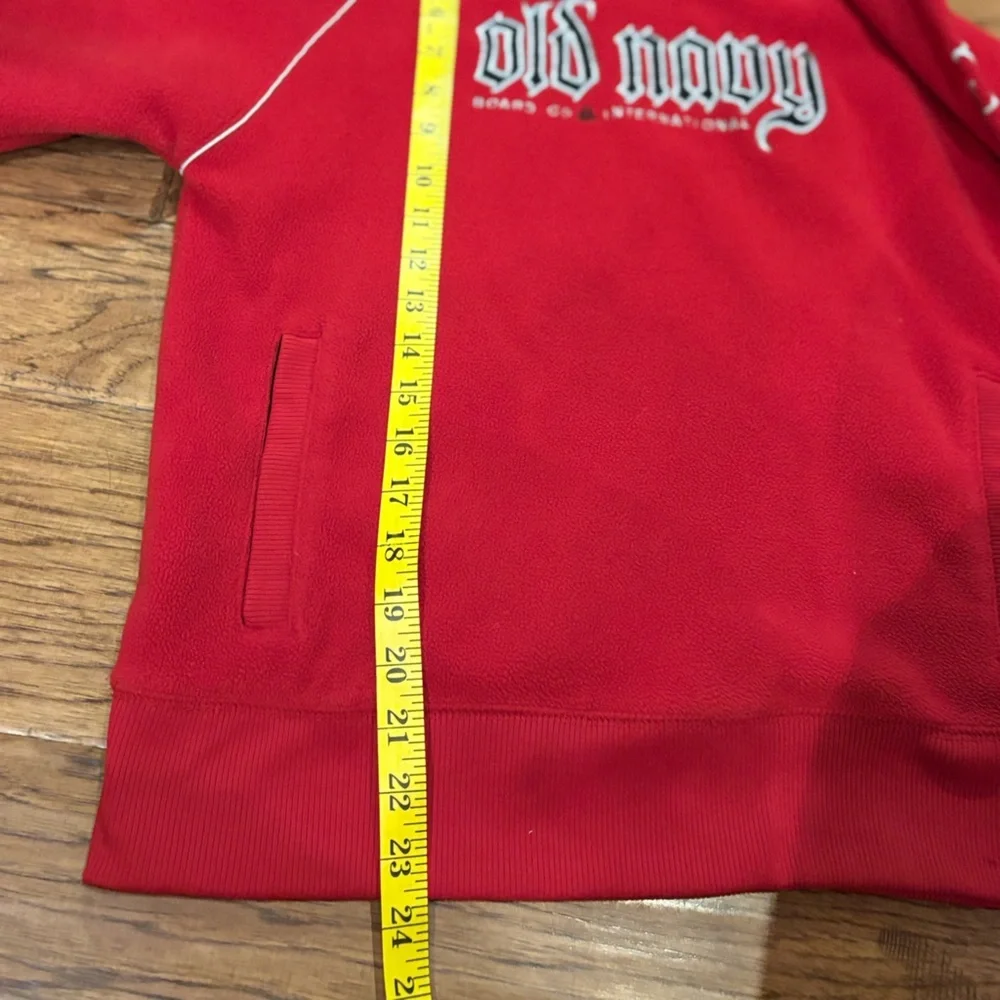 Vintage Old Navy Board Co. Red Flame Sleeve Hoodie — Size L